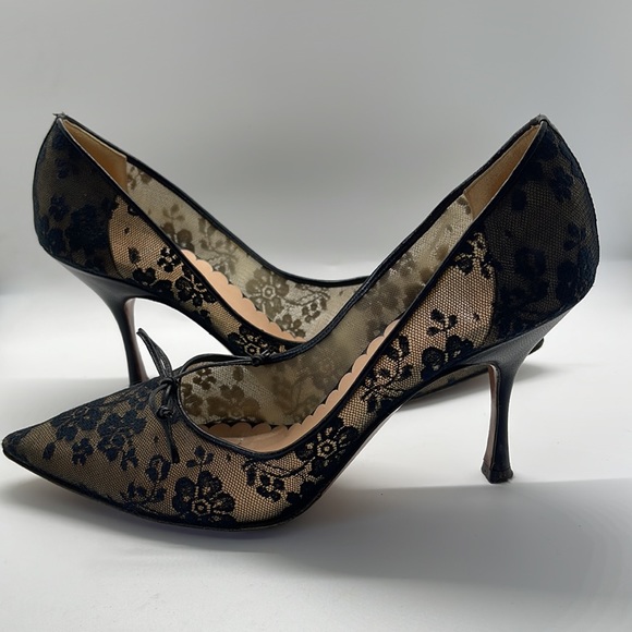 Moschino Cheap & Chic Vintage Lace Pumps - Picture 3 of 11